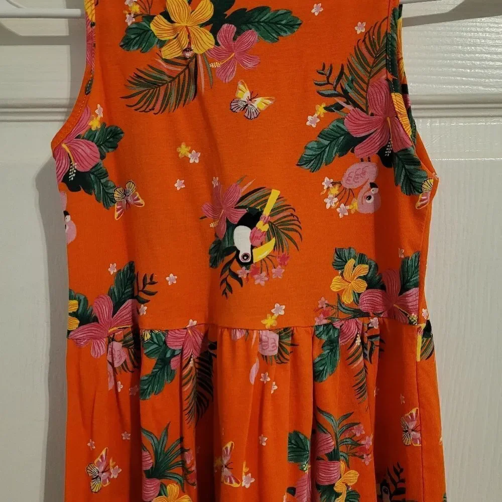 H&M girls tropical theme dress‎